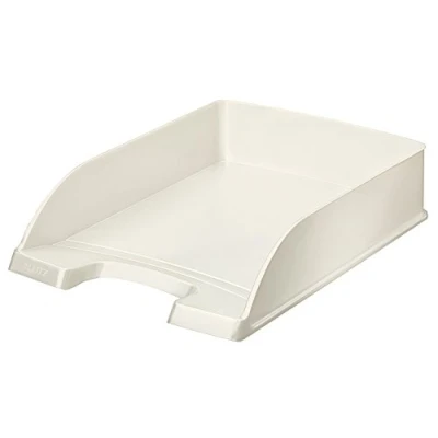 Image de Leitz Corbeille à Courrier A4, Blanc Perlé, WOW, 52263001