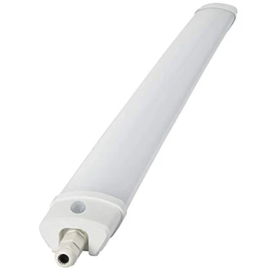 Image de Gefom REGLETTE ETANCHE IP65 LED INTEGREE AVEC DETECTEUR, 60CM, 18W 1620LM, CONNEXION AUTO blanc 410025