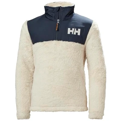 Image de Helly Hansen Junior unisexe Jr Champ 1/2 Zip Midlayer 8 Blanc et crème