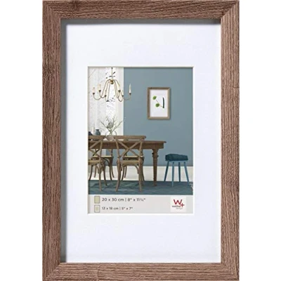 Image de walther design cadre photo noyer 24 x 30 cm avec passe partout, en bois Fiorito EF430N
