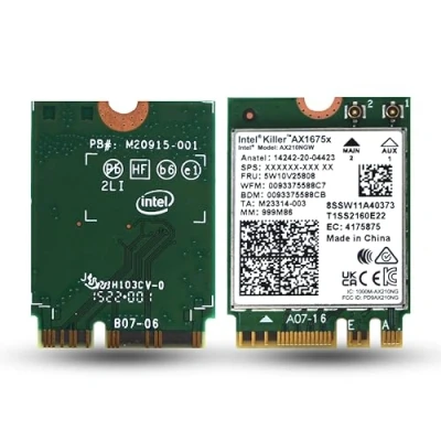 Image de Intel NIC WI FI 6E AX210 1675 2x2 NovPro Vert AX210.NGWG.NVX
