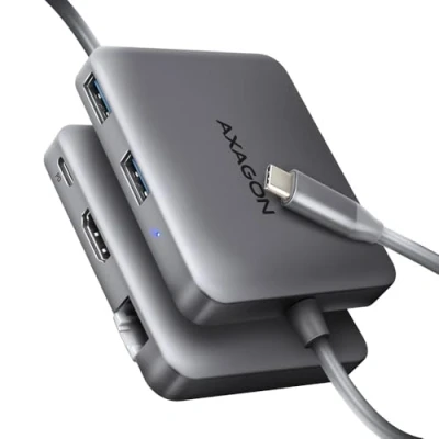 Image de Hub USB AXAGON HMC 5HL 2x A HDMI LAN 3.2 Gen 1 PD 100W Gris