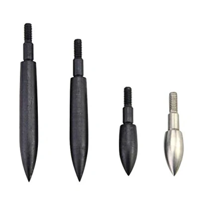 Image de SHARROW 12pcs Pointes de Flèche Conseils Points Champ Broadheads pour Tir à l&#039;arc Flèches Carbone (Noir, 150 Grain)