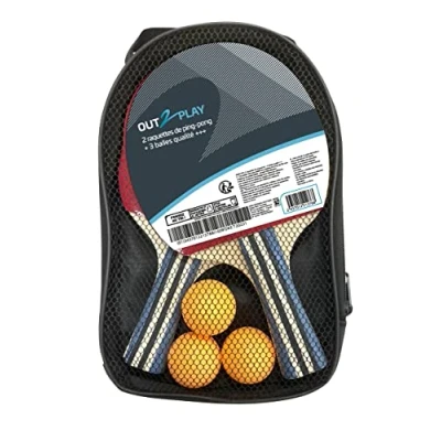 Image de set de 2 raquette pingPong et ses 3 balles avec sa housse