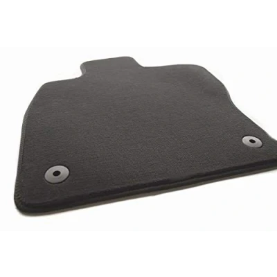 Image de Tapis de sol en velours pour VW Touran II 5T (à partir 2015) conducteur noir avec fixation par clic d&#039;origine