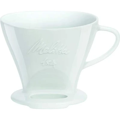 Image de Melitta Porte Filtre à Café en Porcelaine, Pour Over, Blanc, 1x4