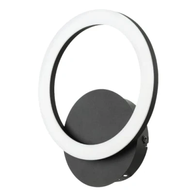Image de Eglo connect.z Applique murale intérieure connectée Parrapos Z, lampe LED cercle, luminaire ZigBee contrôlable par appli et commande vocale Alexa, blanc chaud froid, dimmable
