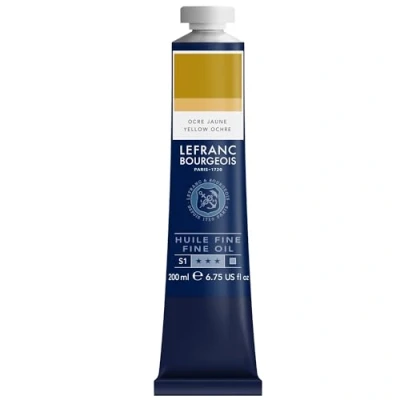 Image de Lefranc Bourgeois Huile Fine Tube 200ml Ocre Jaune