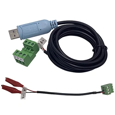 Image de Cable nappe integration Dsd tech SH U15 USB vers RS485 avec Pinces Crocodile