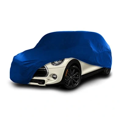 Image de Cosmos Housse de Voiture d&#039;intérieur compatible avec les principales Voitures Citadines, Tissu Élastique, Respirant et Anti Poussière, Doublure Douce, Ajustement Serré, Blue