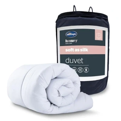 Image de Silentnight Couette Douce Comme De La Soie, Blanc, 10.5 Tog Double