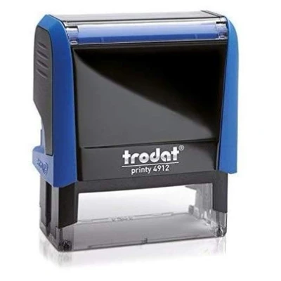 Image de Tampon encrage automatique standard Formule commerciale CERTIFIE CONFORME A L&#039;ORIGINAL Printy Trodat encré bleu