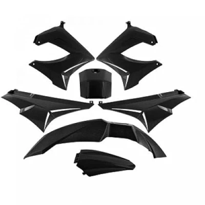Image de Kit carénage TNT pour moto Derbi 50 Senda Xrace 7 pièces noir Neuf