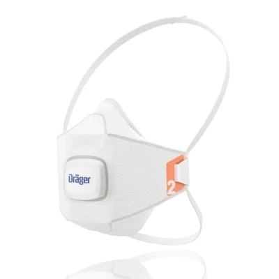 Image de Dräger X plore 1920 V 10 Masques de Protection respiratoires FFP2 avec valve, Masque anti poussière jetable pour des travaux construction, bricolage, peinture, Taille M/L