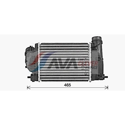 Image de PRASCO DN4469 Intercooler avec raccords rapides RENAULT: Megane 4, Kadjar, IV Berline, NISSAN: Qashqai 2
