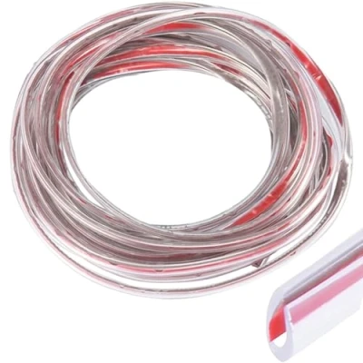 Image de Protection Portiere Voiture, CTRICALVER 5M Car Edge Trim Seal Pad de Protecteur Bord Porte Voiture en Forme U, adapté aux Voitures SUV MPV et à la Plupart des modèles (Transparent)