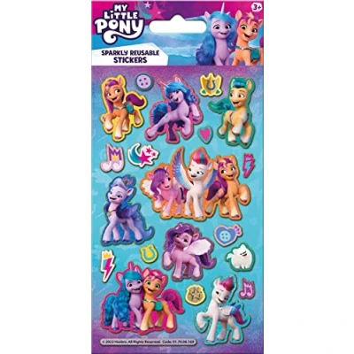 Image de Paper Projects My Little Pony Lot d&#039;autocollants Brillants Produit sous Licence Officielle Réutilisables sur des Surfaces Non poreuses, 01.70.06.169, Rose, 19.5cm x 9.5cm