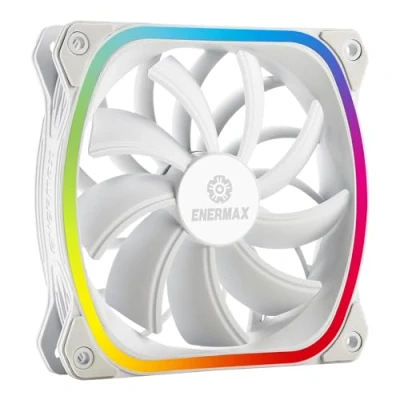 Image de ENERMAX Ventilateur boîtier PC SQUA RGB Single BLANC