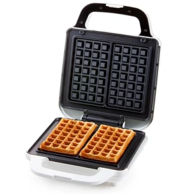 Image de Domo DO9222W Moule à gauffres 2 Gauffre(s) 900 W Noir, Blanc