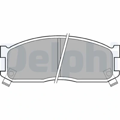 Image de DELPHI LP530 Jeu de plaquettes frein avec indicateur d&#039;usure tôle anti bruit sans accessoires KIA: K2500 Сamion à Plateau/Сhâssis