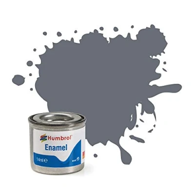 Image de Humbrol 14ml No. 1 Tinlet Enamel Paint 5 (Dark Ad Grey Gloss)