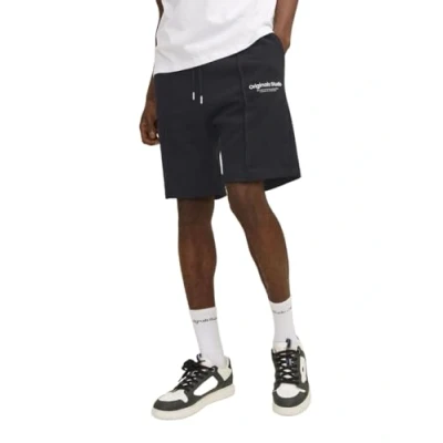 Image de JACK &amp; JONES Shorts de Jogging Amples et Confortables pour Hommes JPSTKANE, Couleurs:Noir, Taille:S