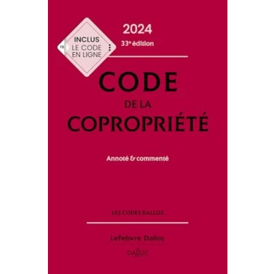 Image de Code de la copropriété 2024, annoté et commenté. 33e éd..