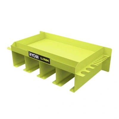 Image de Ryobi Étagère porte outils 4 emplacements Syteme LINK RSLW401, Vert &amp; Anthracite