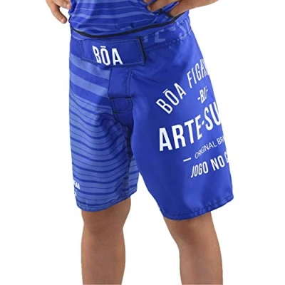 Image de Bõa Jogo No Chão Blue Fightshort Short de Combat Mixte Enfant, Bleu, FR : XS (Taille Fabricant 8Y)