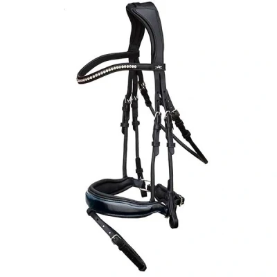 Image de Schockemöhle Bride Premium sports Malibu Noir/Patent/Argent Full