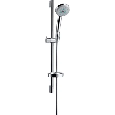 Image de hansgrohe Croma 100 Set de douche Multi avec barre Unica&#039;C 65 cm et porte savon, chromé, 27775000