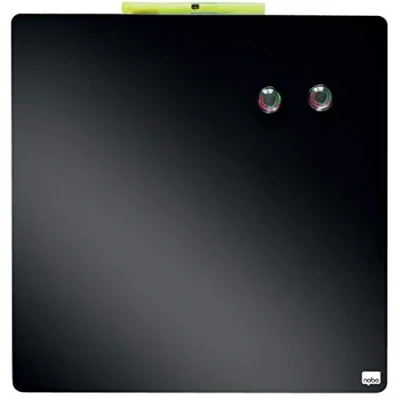 Image de Nobo Mini Tableau Magnétique Coloré Sans Cadre, Format Carré, Effaçable à Sec, Fixations Murales, Maison/Bureau, 360 x mm, Noir, 1903774