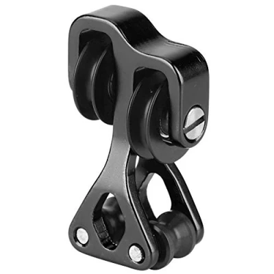 Image de Zer one Glissière De Câble Tir À l&#039;arc, Alliage D&#039;aluminium Splitter Bow Compound l&#039;arc Roller Glide Chasse Separator(Noir)