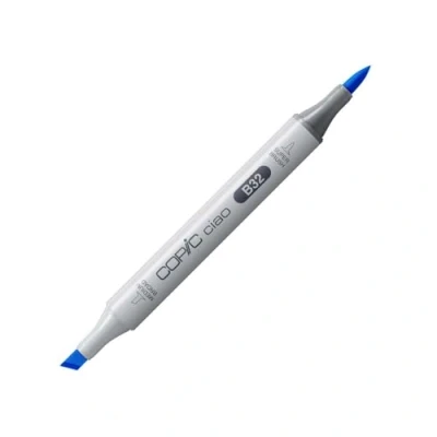 Image de COPIC Ciao B32, Pale Blue, marqueur twin avec une pointe moyenne et pinceau