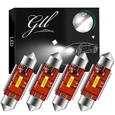 Image de GLL 41MM C5W LED Canbus CSP 1860 1SMD 650 Lumens Pour Feux de Voiture à Ampoules Plaque D&#039;immatriculation Lumière Stationnement Extérieur Coffre Dôme