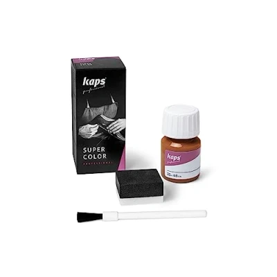 Image de KAPS Super Color Teinture pour Cuir Naturel Matières Synthétiques et Textiles 25 ml Plusieurs couleurs, Orange Clair 163