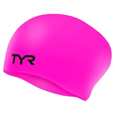 Image de TYR Bonnet de Bain pour Cheveux Longs Pink Flash