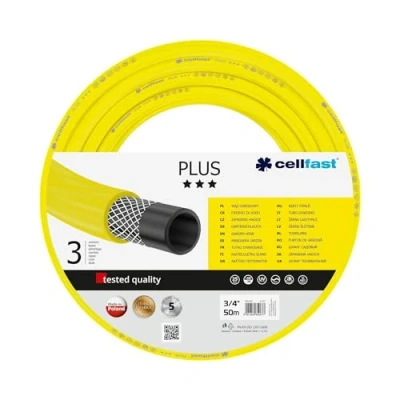 Image de Cellfast 1702155100 Plus Tuyau d&#039;arrosage Jaune 3/4&quot; 50 m