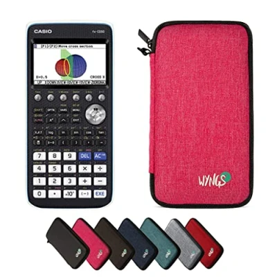 Image de CALCUSO Ensemble de Base Rose avec Calculatrice Graphique Casio FX CG 50