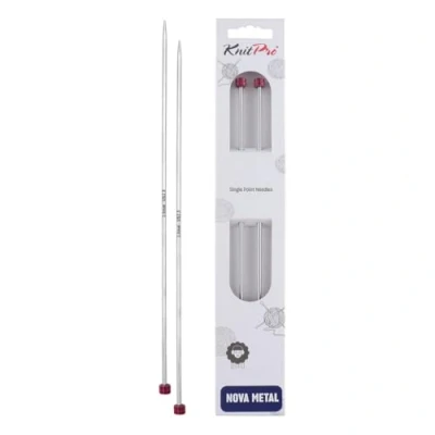 Image de KnitPro KP10229 Aiguilles Simple Pointes Bois Argent 35 cm x 3 mm