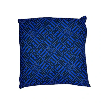 Image de Inter ZeroPlayer Coussin de Salon, Motif Lettering, Polyester, Noir/Bleu, Taille Unique, Unisexe pour Adulte