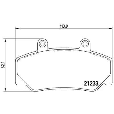 Image de BREMBO P 86 006 Jeu de plaquettes frein contact signal d&#039;usure exclu avec accessoires VOLVO: 940 I Break, 740 Berline, 960 Break