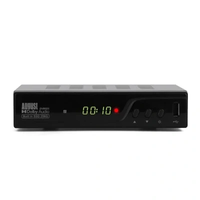 Image de Décodeur TNT HD avec Disque Dur de 256GB August DVB502 Double Tuner pour Regarder et Enregistrer simultanément, Guide TV sur 7 Jours, HDMI 1080P, Timeshift Contrôle du Direct