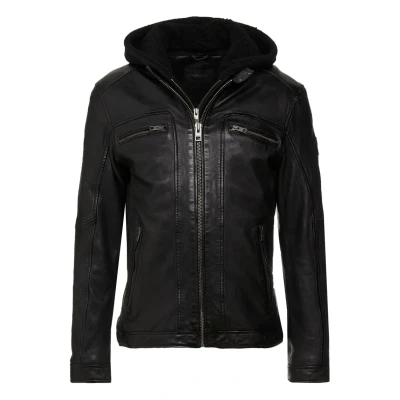 Image de Oakwood Drink Veste en cuir, Homme, Taille: XL, Black