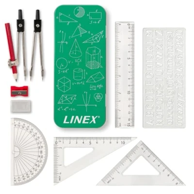 Image de Linex Ensemble de Géométrie Complet pour étudiants, 10 Pièces