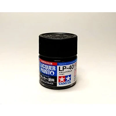 Image de RCECHO Tamiya Model Color Lacquer Paint LP 40 Metallic Black 10ml 82140
