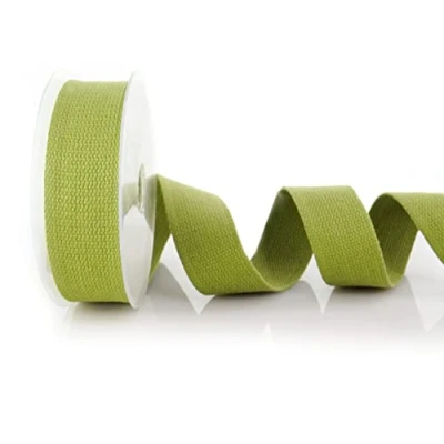 Image de Trimz Trimz1905 5 30 31 Sangle en Coton très résistante, Vert Olive, 5m x 30mm, Set de Pièces