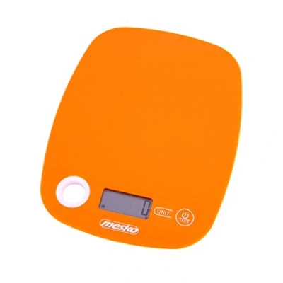 Image de Mesko MS3159O Balance de Cuisine Électronique Alimentaire Précision, Pese Aliment 5 Kg/1g, Écran LCD Fonction Tare, Mesure Liquides, Multifonctionnel, Orange