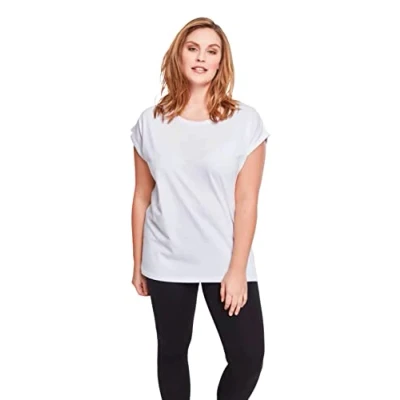 Image de Urban Classics Extended Shoulder Tshirt basique, Femme, Taille: 4XL, White