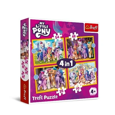 Image de Trefl My Little, Découvrez Les Pony 1, 35 à 70 éléments Puzzles colorés avec des Personnages de Bandes animées, différents Niveaux difficulté, pour Enfants Plus 4 Ans, 34624, Multicolour